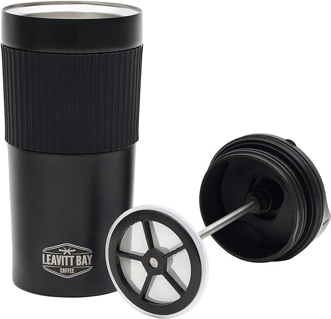 French Press Travel Mug – Portable Coffee & Tea Maker – Ideal Personal Mug for Travel, Car, O... | Amazon (US)