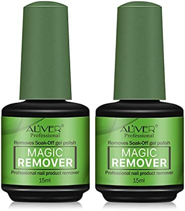 Magic Nail Polish Remover 2 Pack, Peel Off In 2-3 Min, Professional Quick & Easy Removes Soak-Off... | Amazon (US)