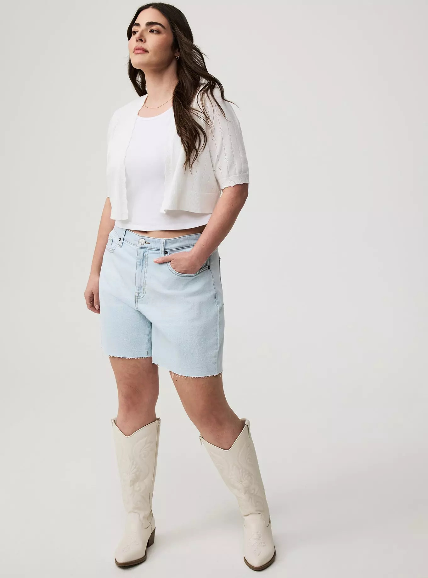 7'' High-Rise Dad Denim Short | Torrid (US & Canada)