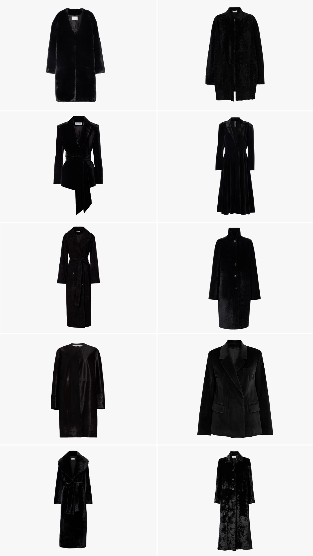 Velvet coats 

 