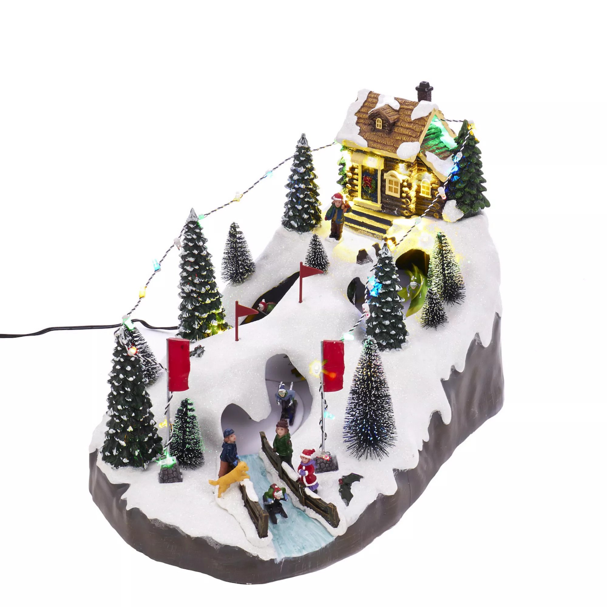 Motion LED Christmas Skiing Village | Kohl's