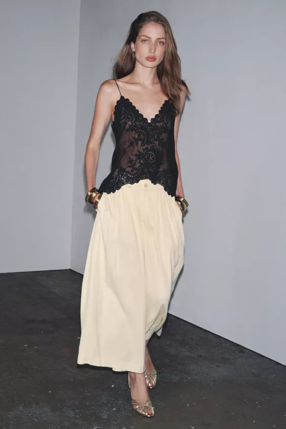 ZW COLLECTION LACE CAMISOLE TOP | Zara UK