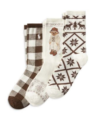 Ralph Lauren Winter Bear Slack Socks, Set of 3  | Bloomingdale's Women | Bloomingdale's (US)