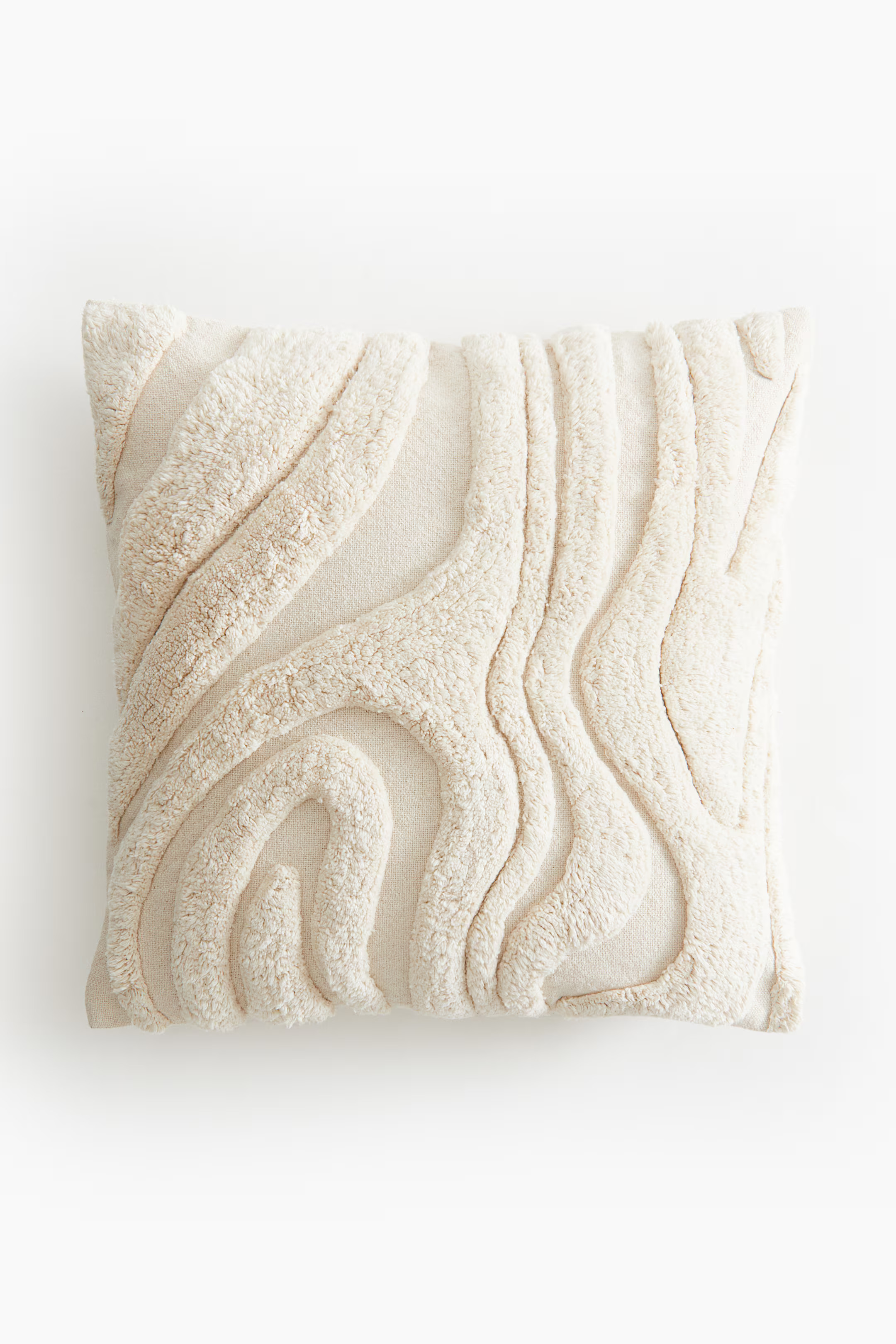 Patterned Cotton Cushion Cover - Cream - Home All | H&M US | H&M (US + CA)