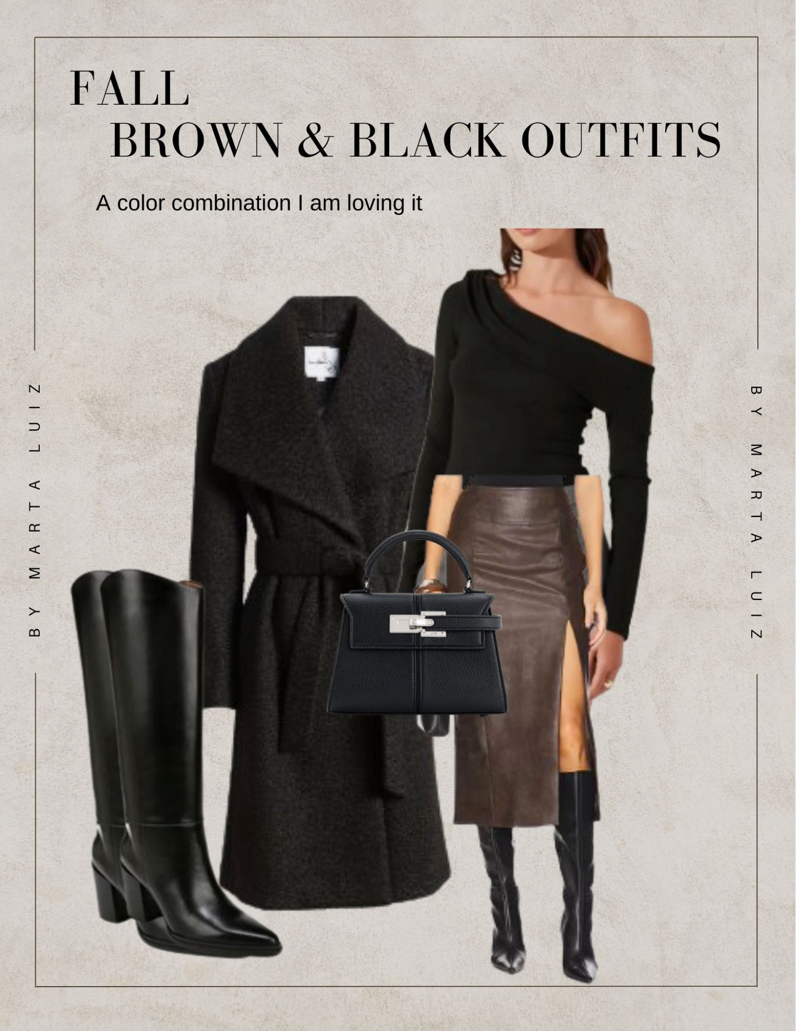Fall color combination I’m loving it 
Brown Leather skirt
High boots 
Wool coatt

#LTKStyleTip #LTKSeasonal