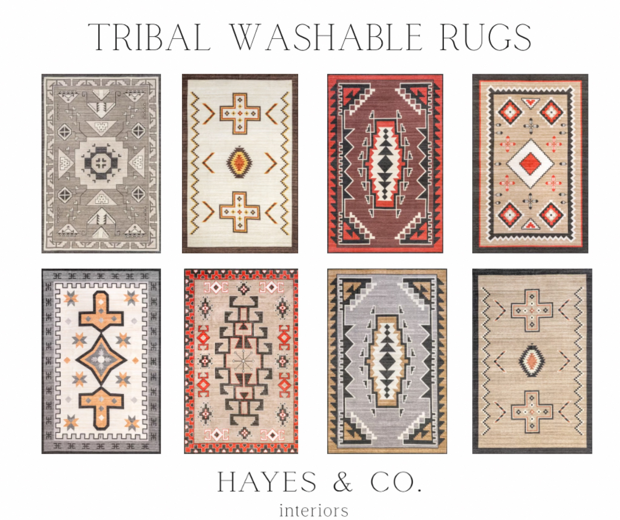 Tribal Aztec washable rugs!  How awesome is this??? 

#LTKhome #LTKsalealert #LTKFind