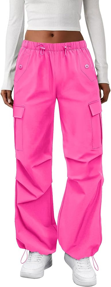 COPYLEAF Cargo Pants Women Elastic Waisted Parachute Hiking Pants with Pockets Water-Resistant Li... | Amazon (CA)