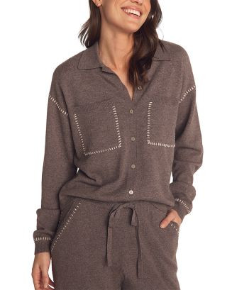 Bella DahlWhipstitch Button Front Shirt5 (1) Complete the lookColor:Heather SmokeSize: Please sel... | Bloomingdale's (US)