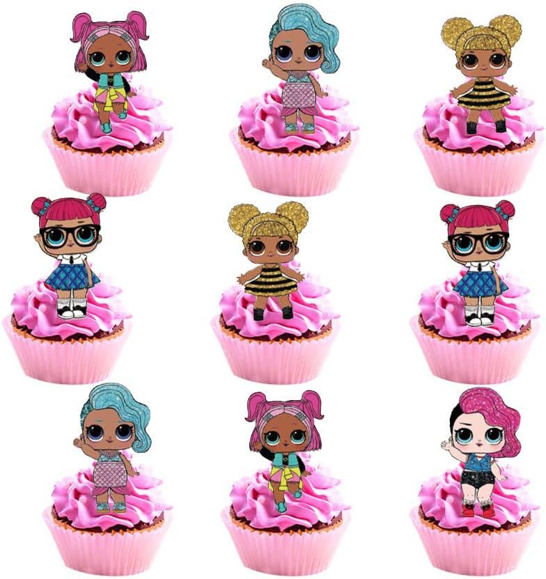 24pcs LOL Cake Toppers Cupcake Toppers Cake Decorations,LOL Birthday Party Supplies Decorations (... | Amazon (US)