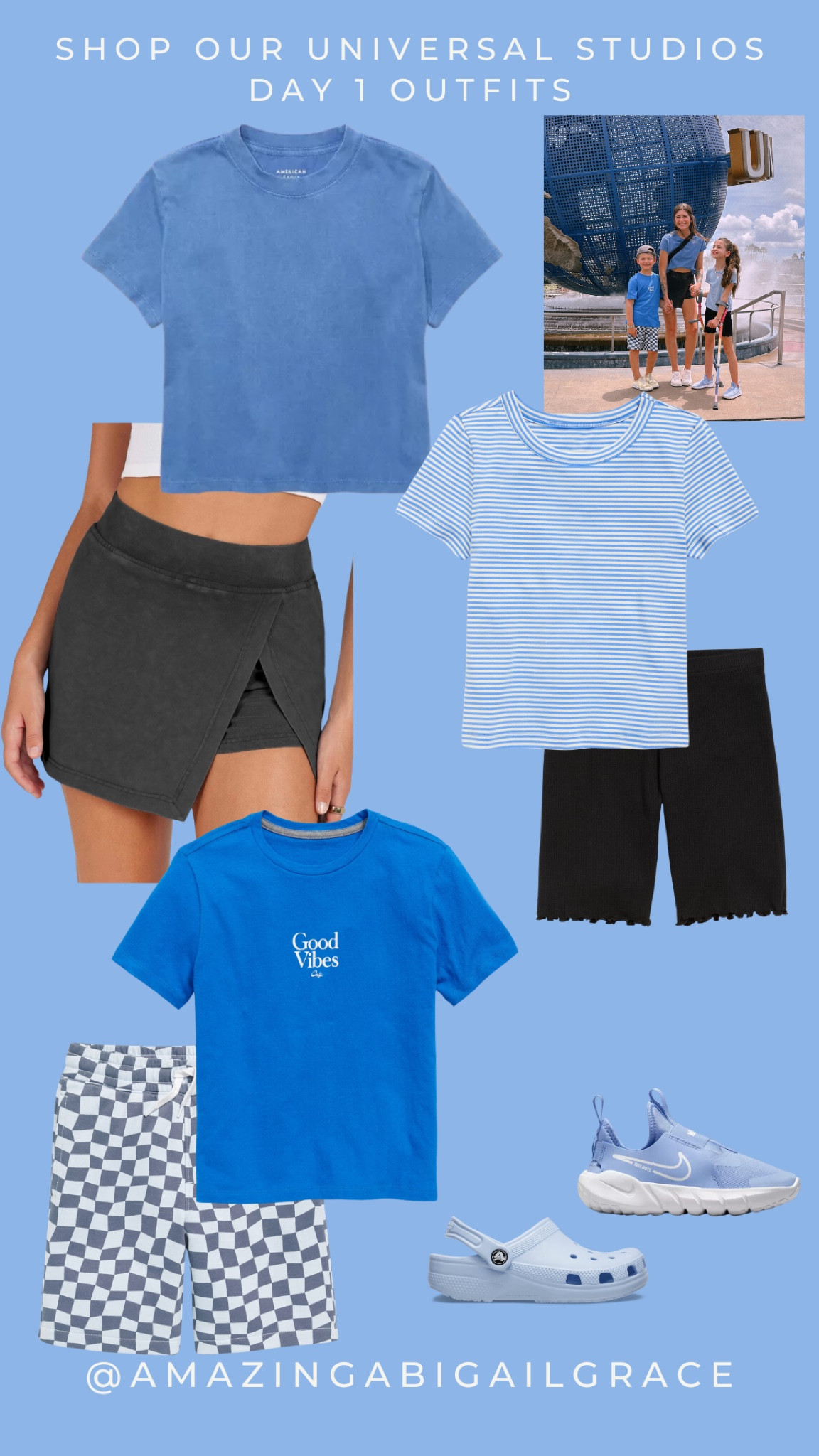 Day One: Theme Park Outfits 🩵🫐 

#LTKFamily #LTKTravel #LTKKids