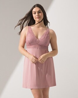 Soma Cool Nights Lace Plunge Chemise | Soma Intimates