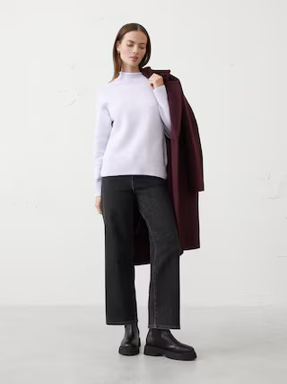Perfectly Soft Roll-Neck Sweater | Banana Republic Factory