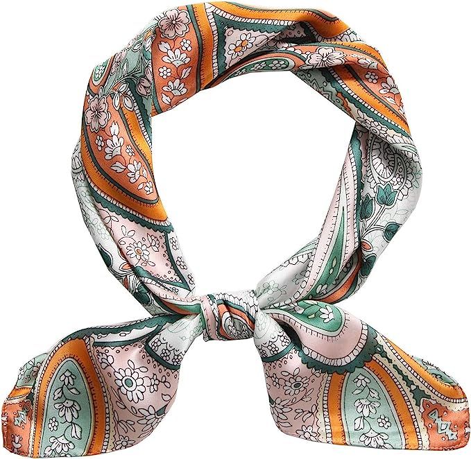 Women's 27" Satin Square Silk Like Hair Wrapping Scarves Head Scarf for Sleeping | Amazon (US)