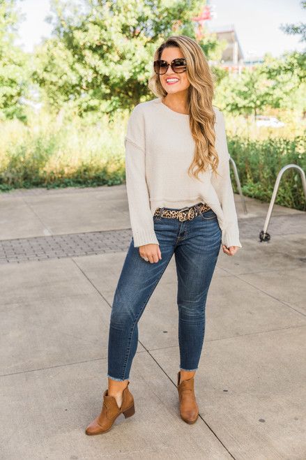 This Is All For You Cream Sweater | The Pink Lily Boutique