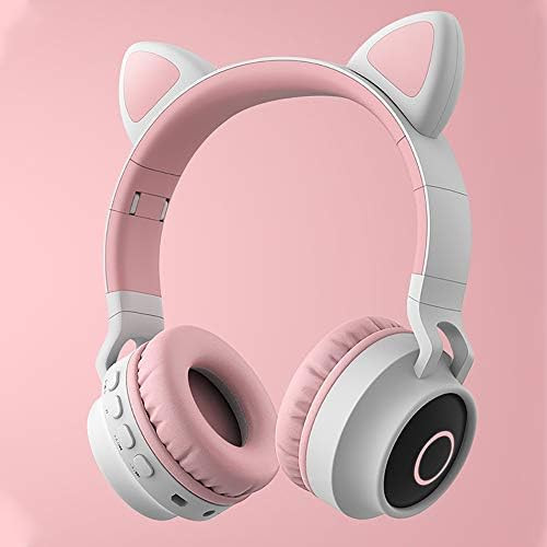 Wireless Bluetooth Kids Headphones, Damikan Cat Ear Bluetooth Over Ear Headphones, LED Lights, FM Ra | Amazon (US)