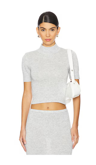 Kali Knit Top in Light Grey | Revolve Clothing (Global)