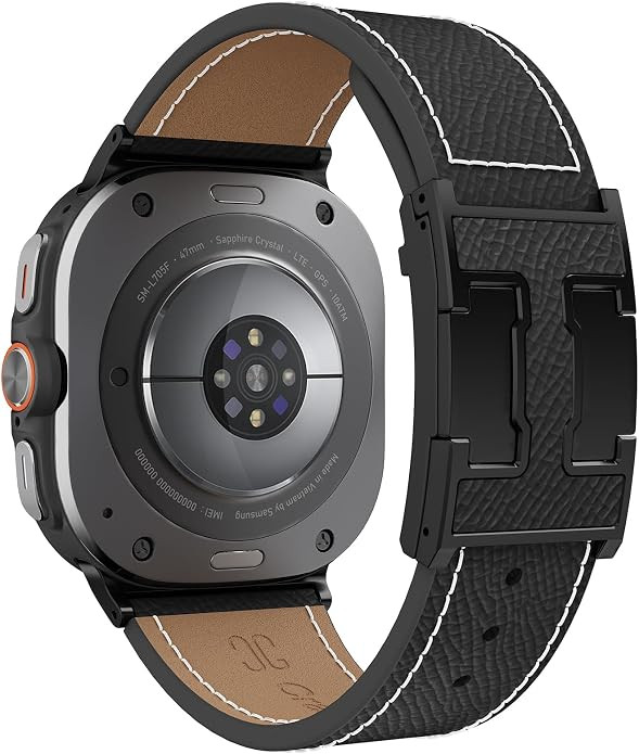 Leather Band Compatible with Galaxy Watch Ultra 2/ Ultra Bands 47mm | Amazon (US)