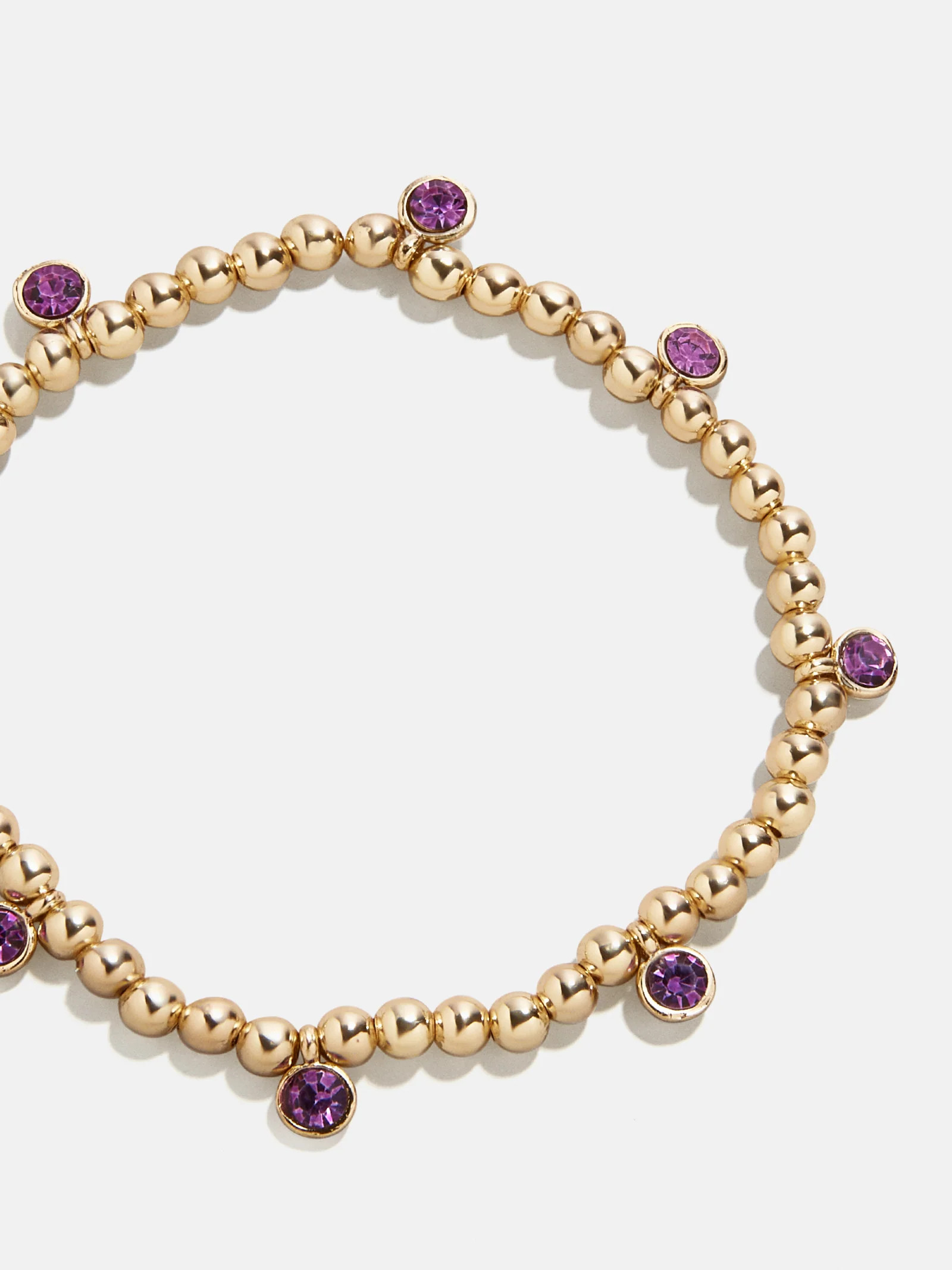 Birthstone Pisa Bracelet - Amethyst | BaubleBar