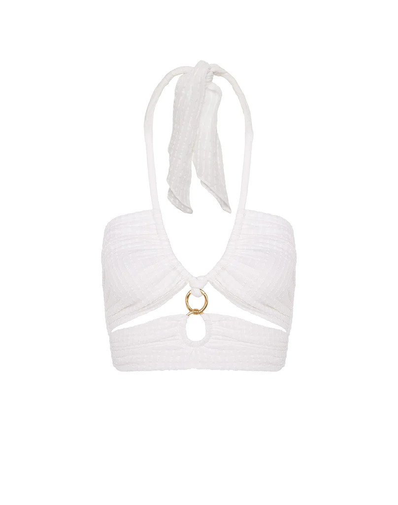 Marge Detail Top - Off White | ViX Swimwear