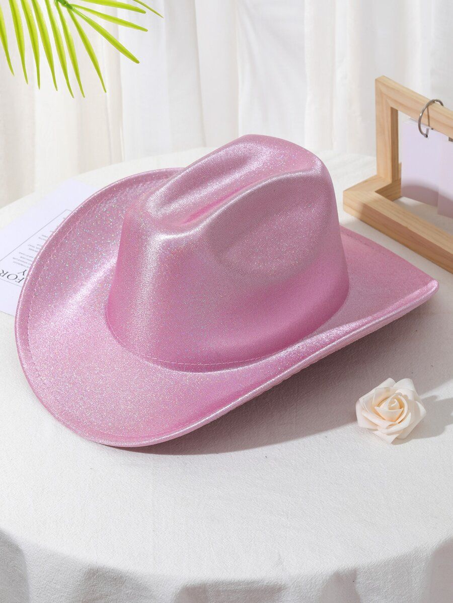 1pc Women Solid Boho Ridge Cowgirl Cowboy Fedora Hat For Outdoor | SHEIN