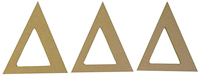 Delta Delta Delta Tri Delta Sorority 7.5" Unfinished Wood Wooden Letter Set | Amazon (US)