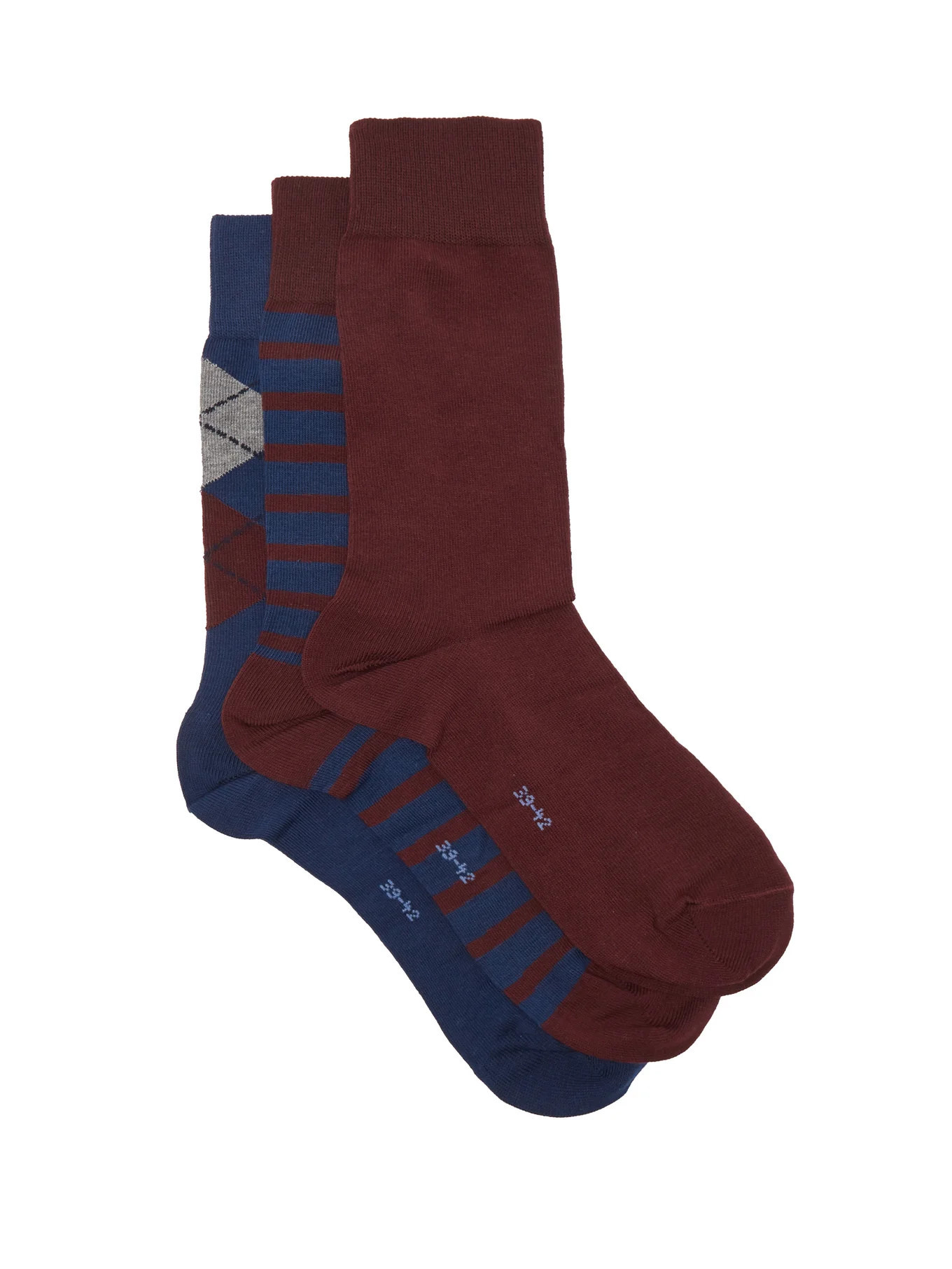 Pack of three Happy cotton-blend socks | Matches (UK)