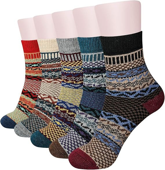 besky Warm Socks for Women Cozy Fuzzy Winter Socks | Amazon (US)