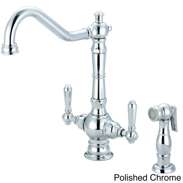 Pioneer Americana Series Two-handle Kitchen Faucet with Sprayer - Overstock - 8058022 | Bed Bath & Beyond