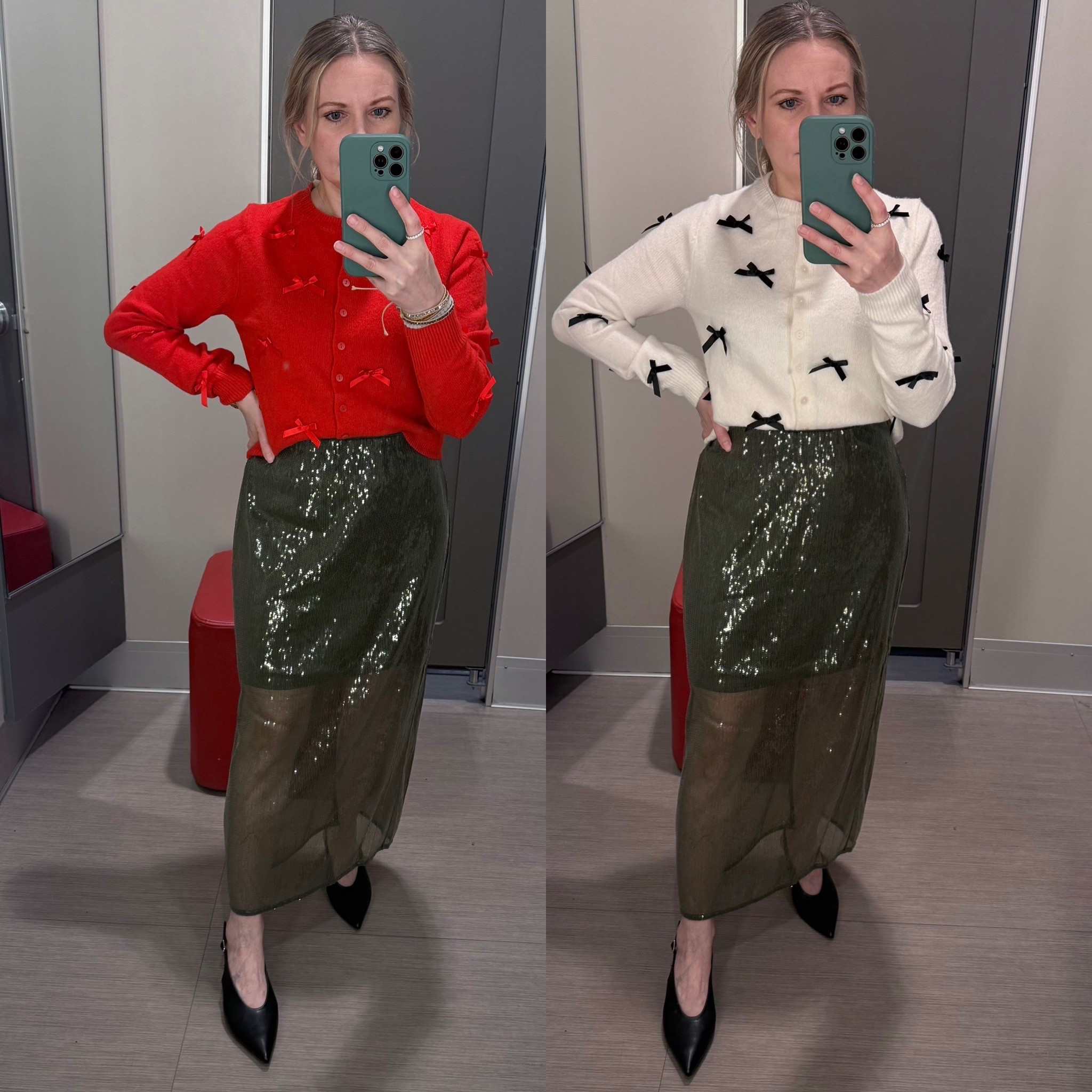 Festive outfits from Target. Love the bow cardigans. So in style this season! 




Christmas outfits, holiday outfits, holiday fashion 

#LTKOver40 #LTKootd #LTKHoliday #LTKCyberWeek #LTKGiftGuide