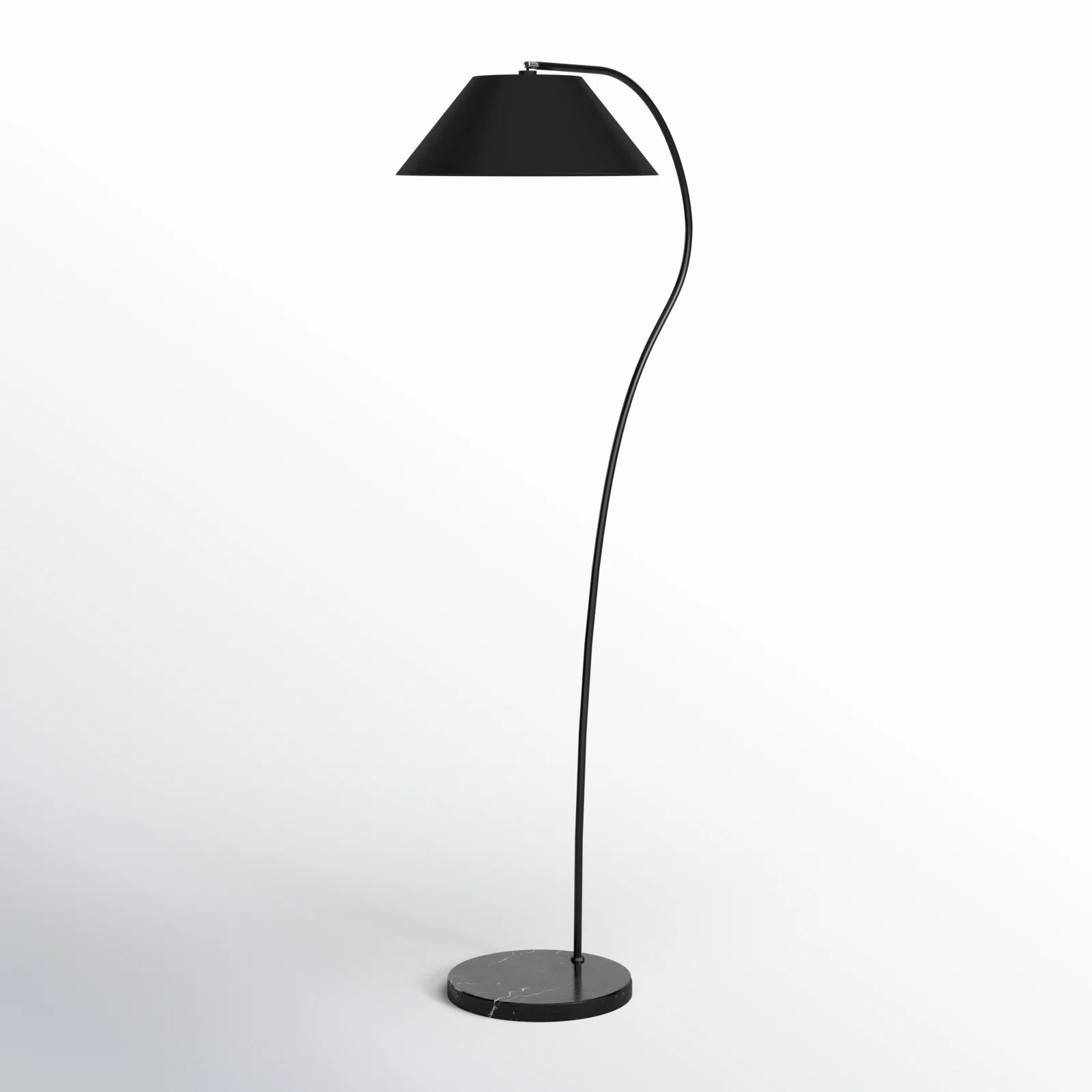 Phoenix 69'' Black Arched Floor Lamp | Wayfair North America