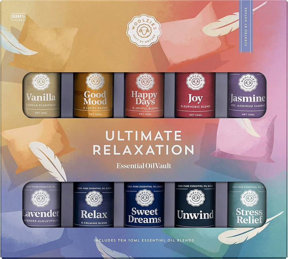 Ultimate Relaxation Essential Oil Vault of 10 | Includes Vanilla, Good Mood, Happy Days, Joy, Jas... | Amazon (US)