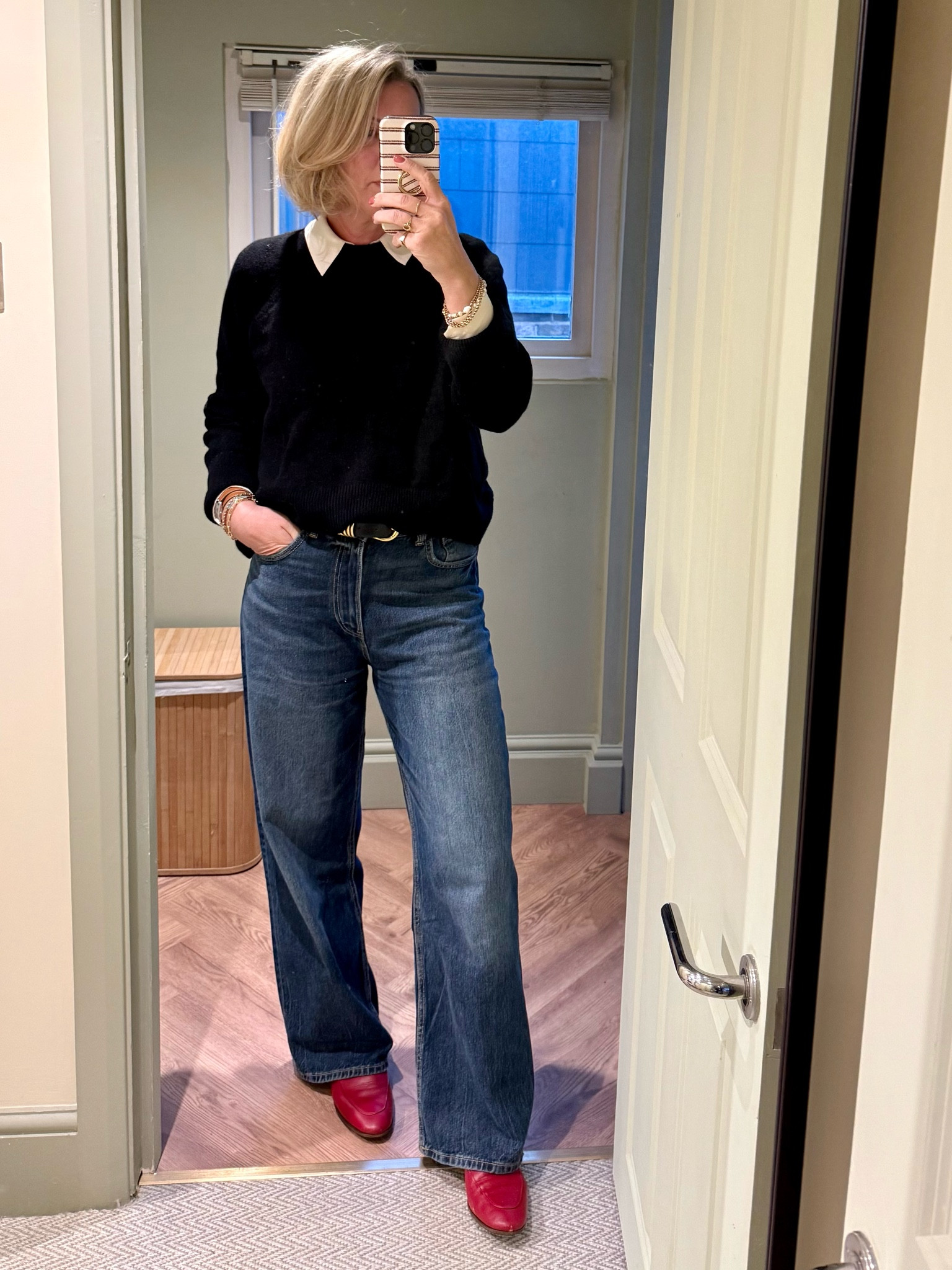 It’s those Zara jeans again. New favourite thing. 

#LTKuk #LTKspring #LTKover50style