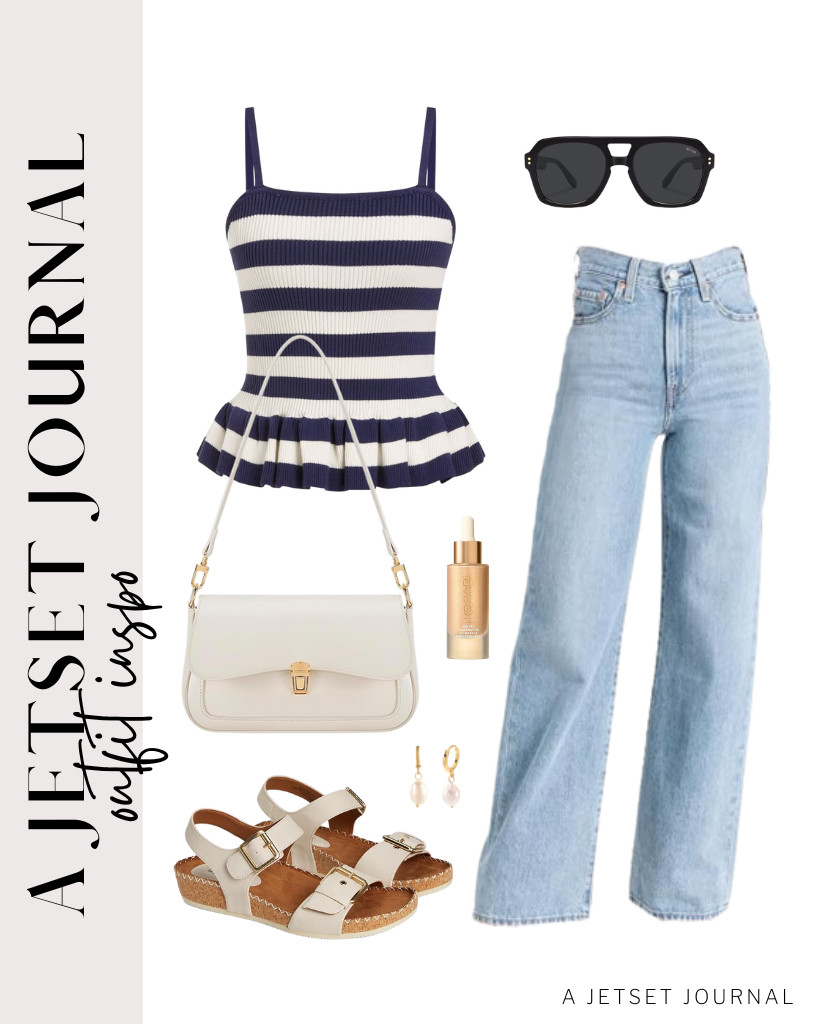Anchor your next look with this stylish CIDER peplum top and Levi's jeans. It is a chic outfit for travels or date nights. Put on these Gypsy shoes and accessorize with a small shoulder bag and gold huggie hoop earrings. 

#LTKSeasonal #LTKSaleAlert #LTKTravel
 

 