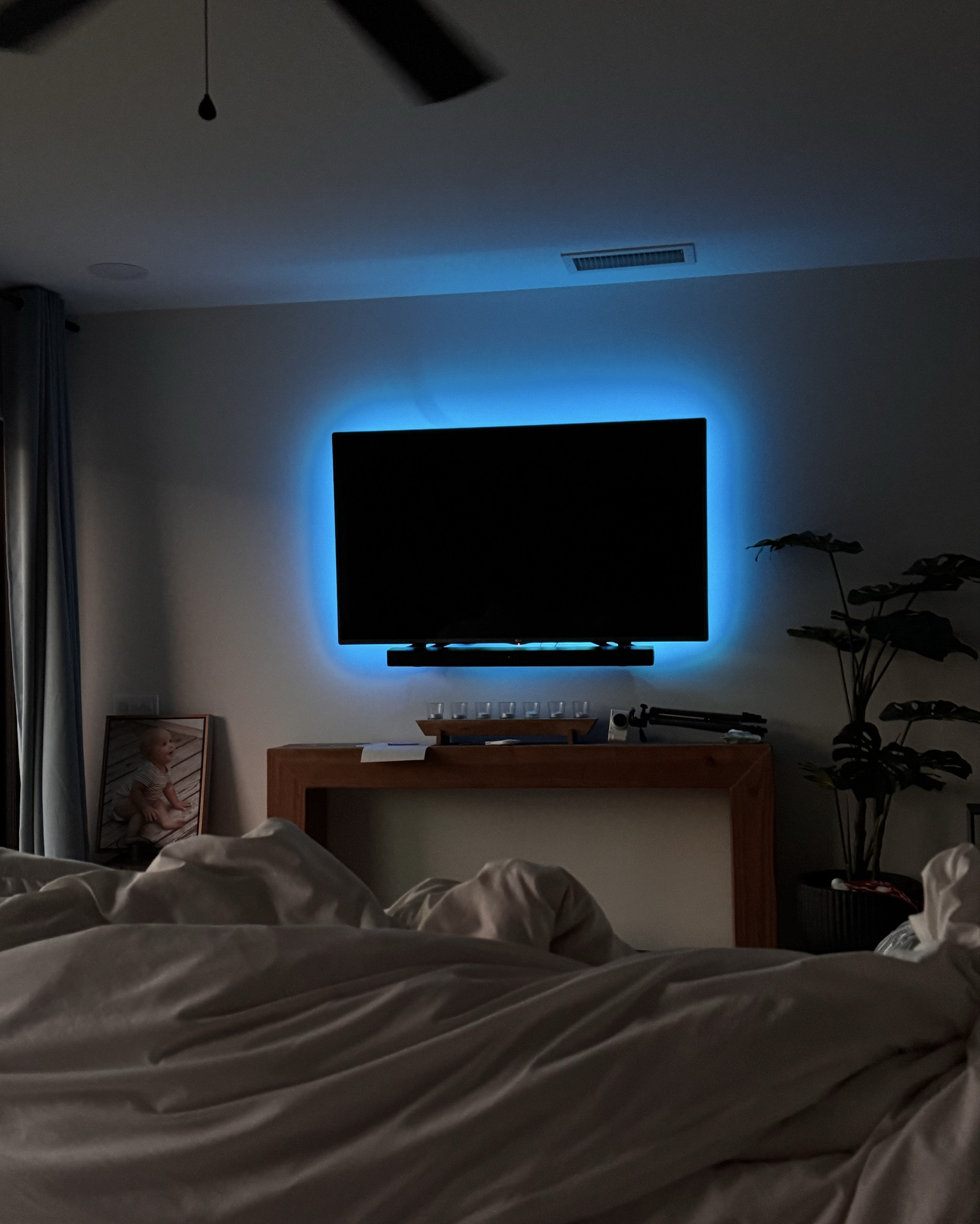 I love this and it was so cheap ($8 for prime day) and so easy to put up!! Just plugs in and the reel is sticky. Comes with a remote OR download the app to change it. You can set a schedule too 😍 

#LTKStyleTip #LTKHome