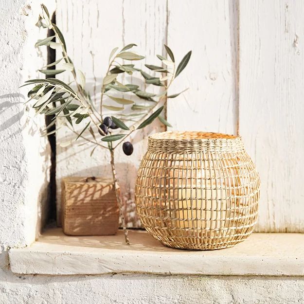 Seagrass Candle Holder | The White Company (UK)