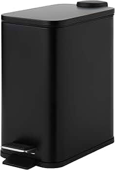 SunnyPoint 5 Liter / 1.32 Gallon Trash Can with Plastic Inner Buckets; Rectangle Bathroom, Office... | Amazon (US)