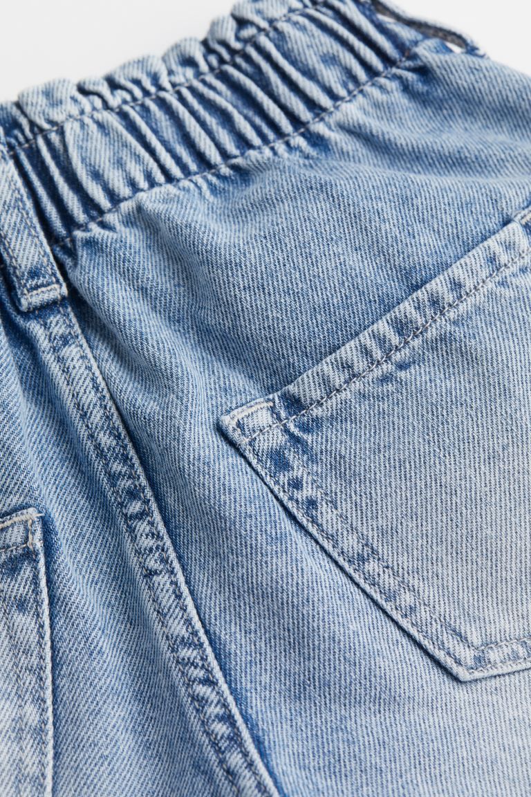 Cotton Denim Paper-bag Shorts | H&M (US + CA)