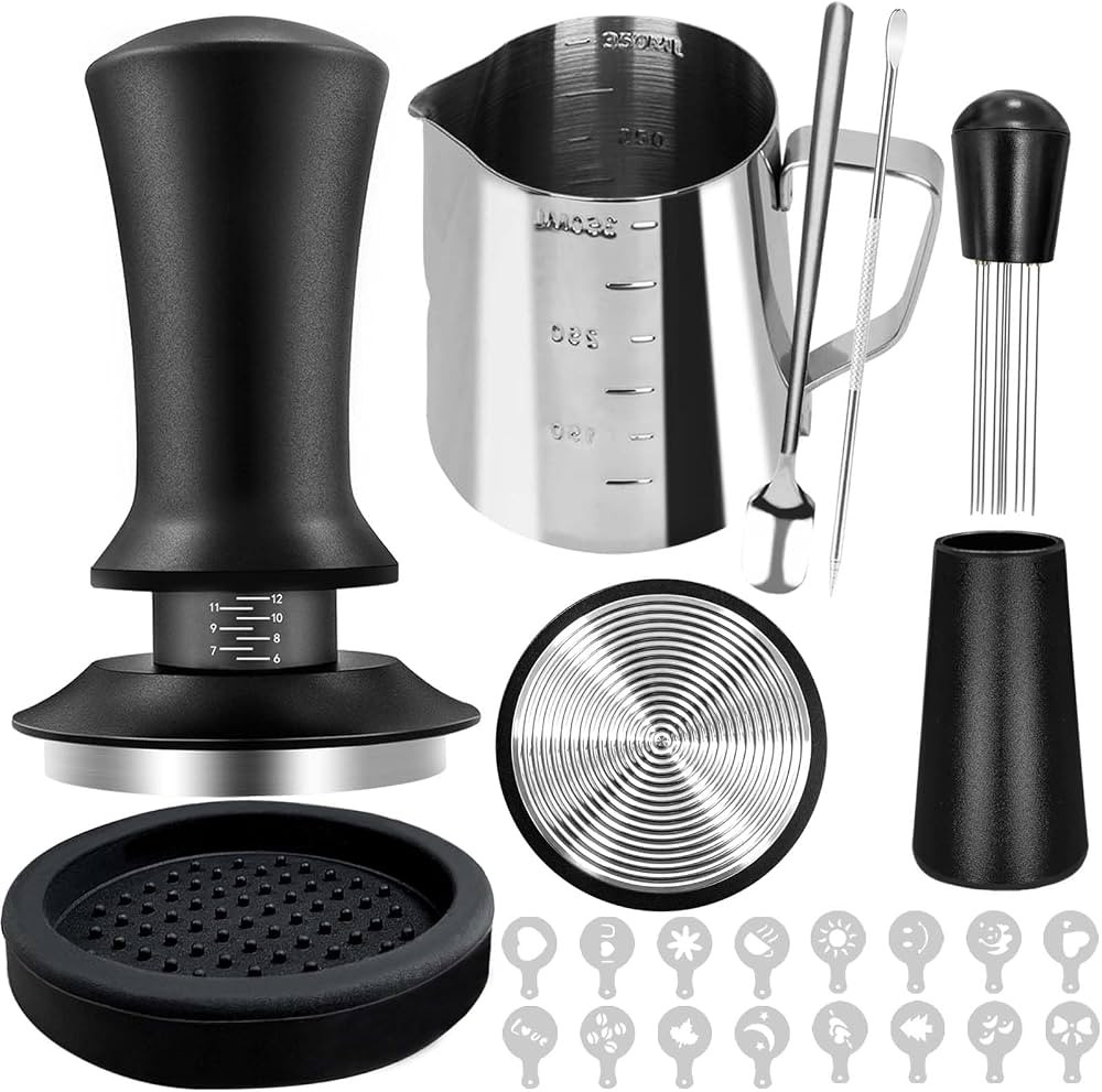 22 PCS Coffee Tamper Set, Espresso Accessories Barista Kit, with 51mm Espresso Tamper, WDT Tool, ... | Amazon (US)