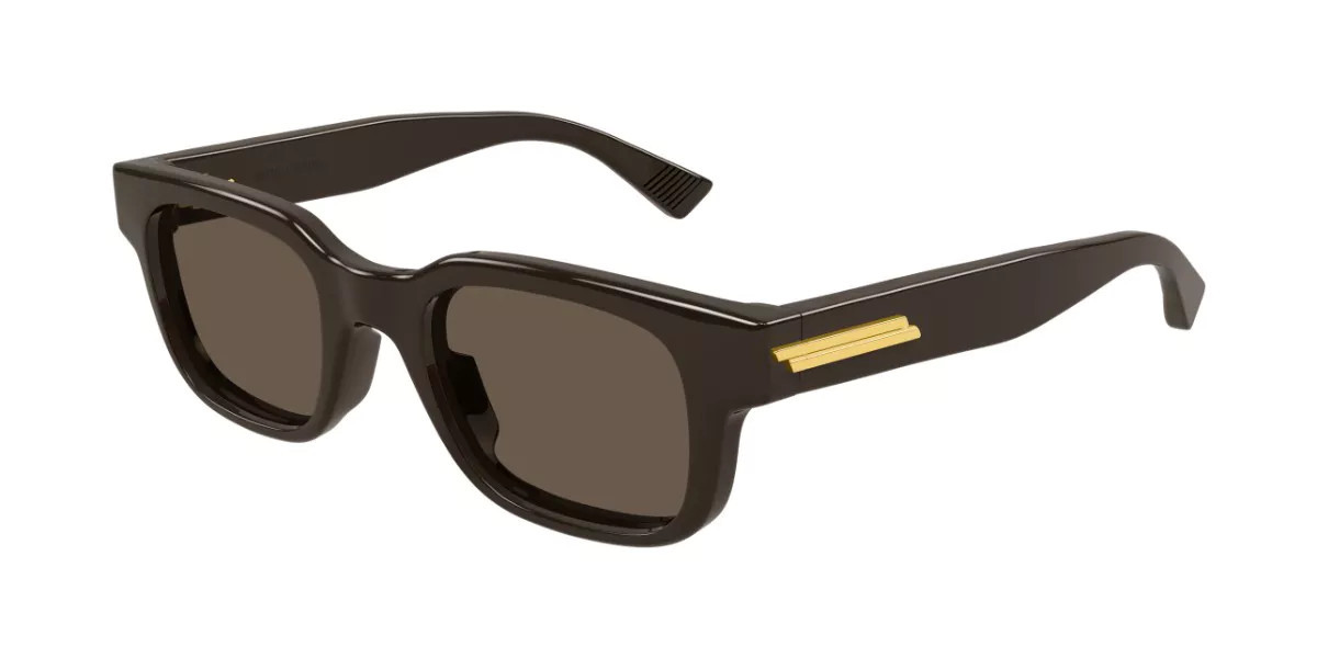 Bottega Veneta BV1411S 003 Men's Sunglasses Brown Size 49 | SmartBuyGlasses Global