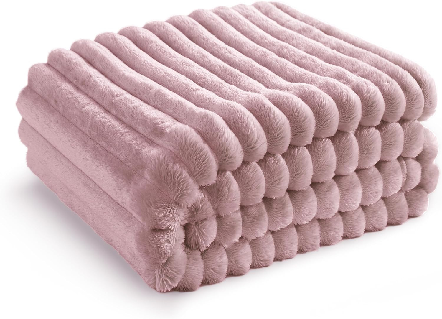Bedsure GentleSoft Pink Fleece Blanket for Couch - Cozy Soft Blankets for Women, Cute Small Throw... | Amazon (US)