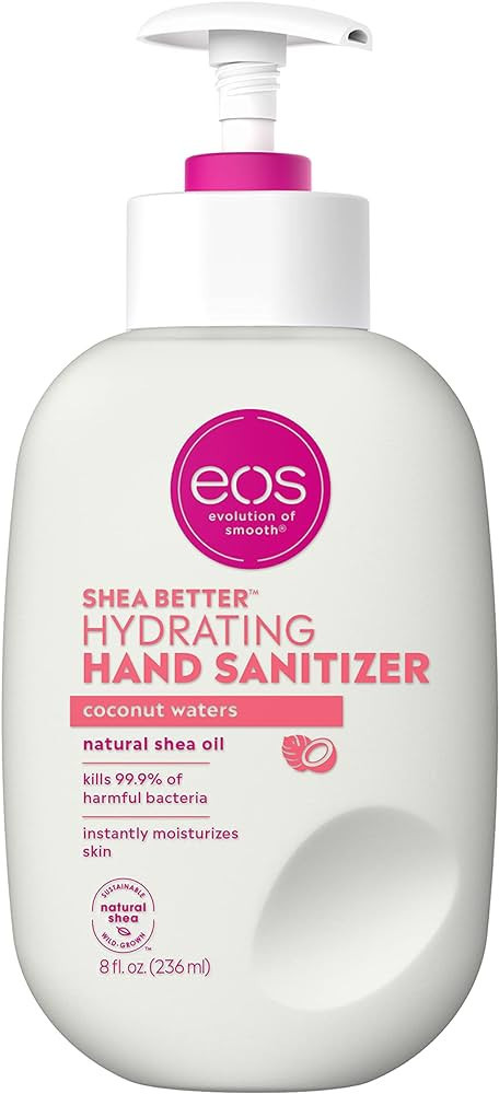 eos Shea Better Hand Sanitizer- Coconut Waters, Kills 99.9% of Harmful Bacteria, Instantly Moistu... | Amazon (US)