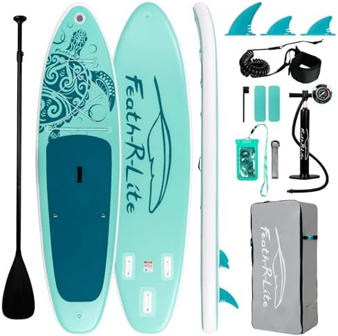 FEATH-R-LITE Inflatable Ultra-Light 10'×30''/10'6''×33'' Stand Up Paddle Board for All Skill Le... | Amazon (US)