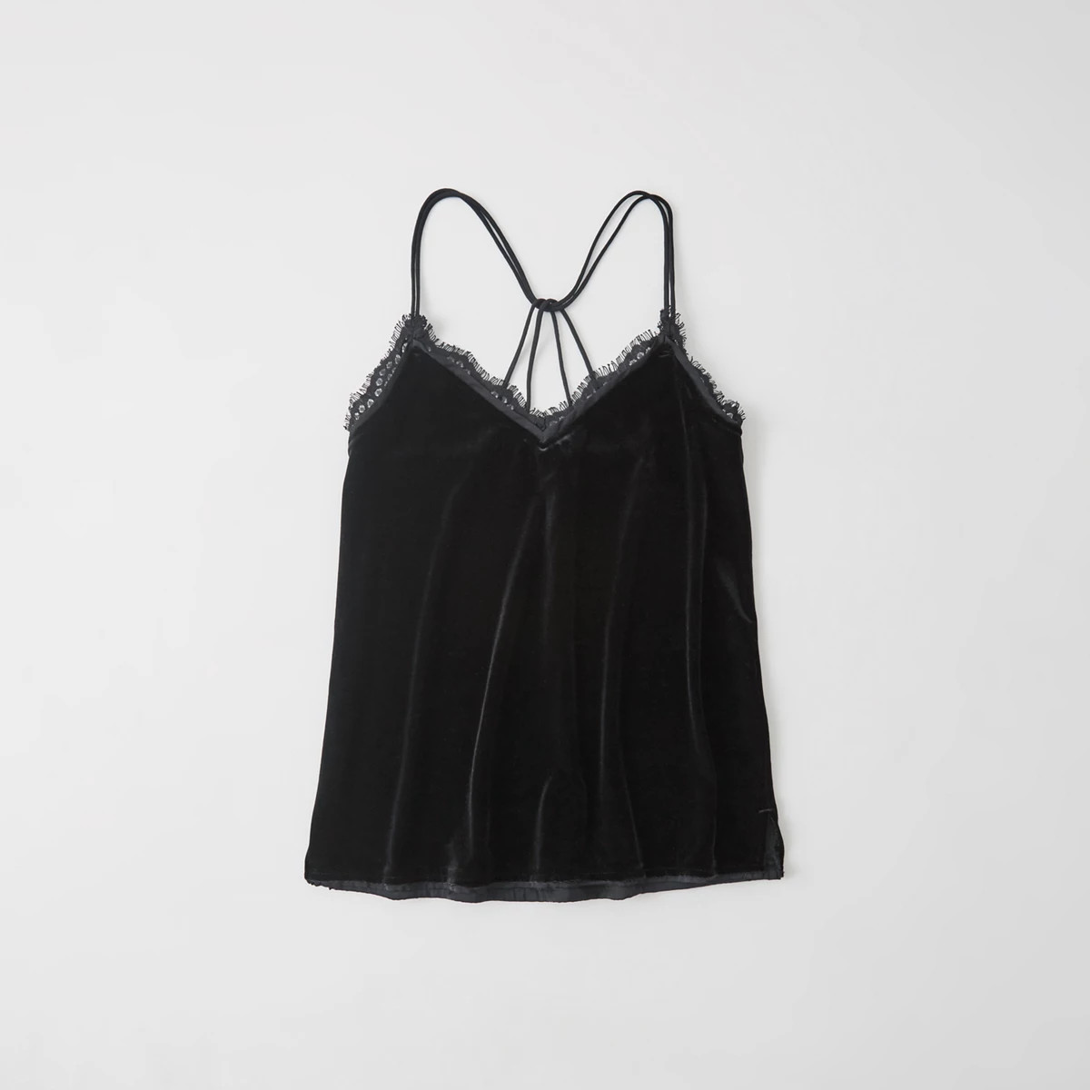 Velvet Lace-Trim Cami | Abercrombie & Fitch US & UK