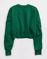 OFFLINE By Aerie Cloud Fleece Cropped Crewneck Sweatshirt | Aerie
