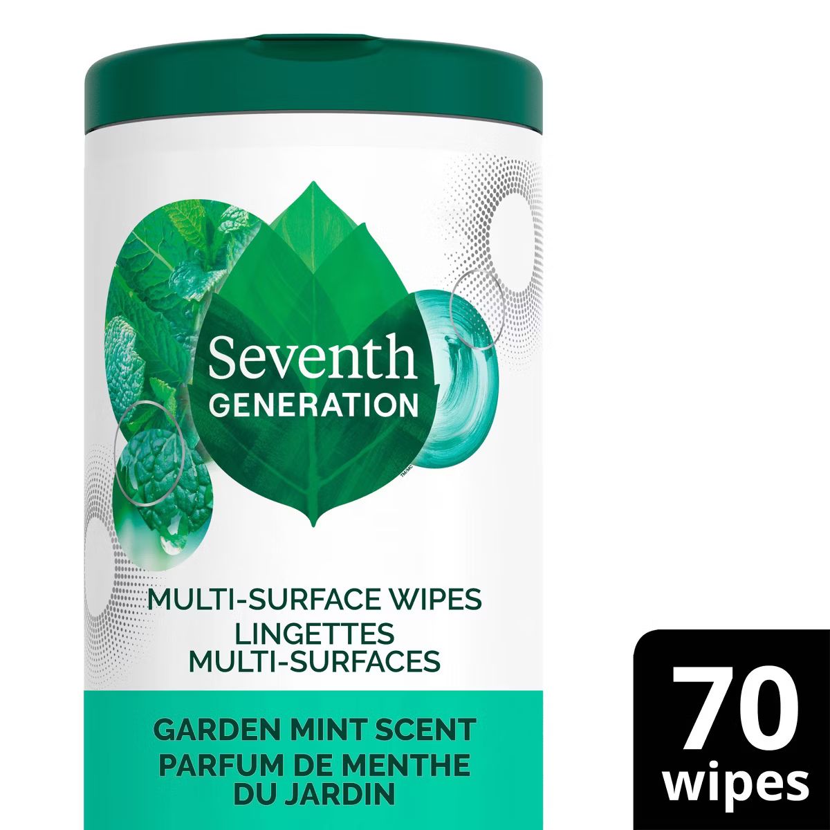 Seventh Generation Garden Mint Multi-Surface Cleaning Wipes - 70ct | Target