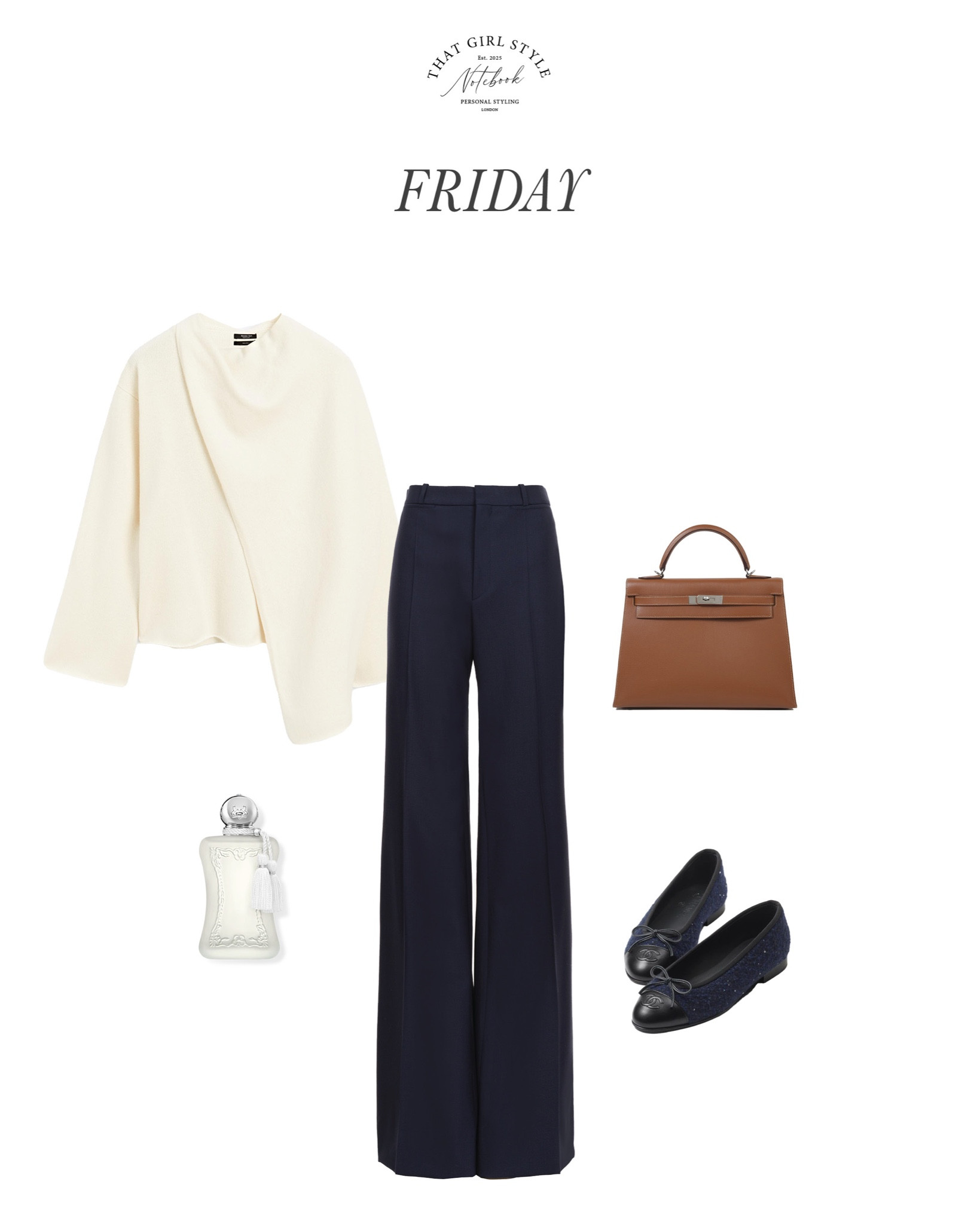 Look 47 | Jumper Massimo Dutti, Trousers Chloé, Bag Hermès, Ballerinas Chanel

#LTKstyletip #LTKautumn #LTKluxury