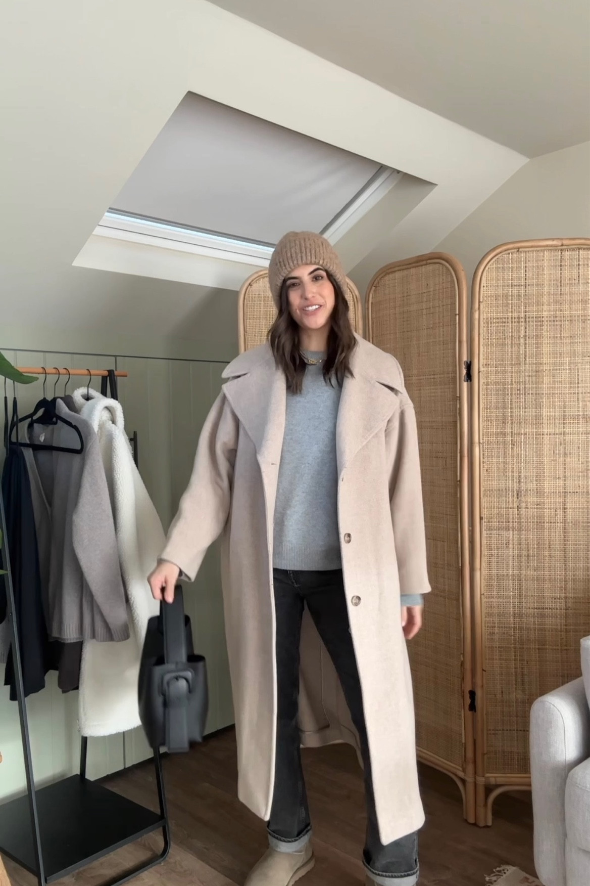 Ugg ultra mini boot, cosy outfit, wool coat 

#LTKSeasonal