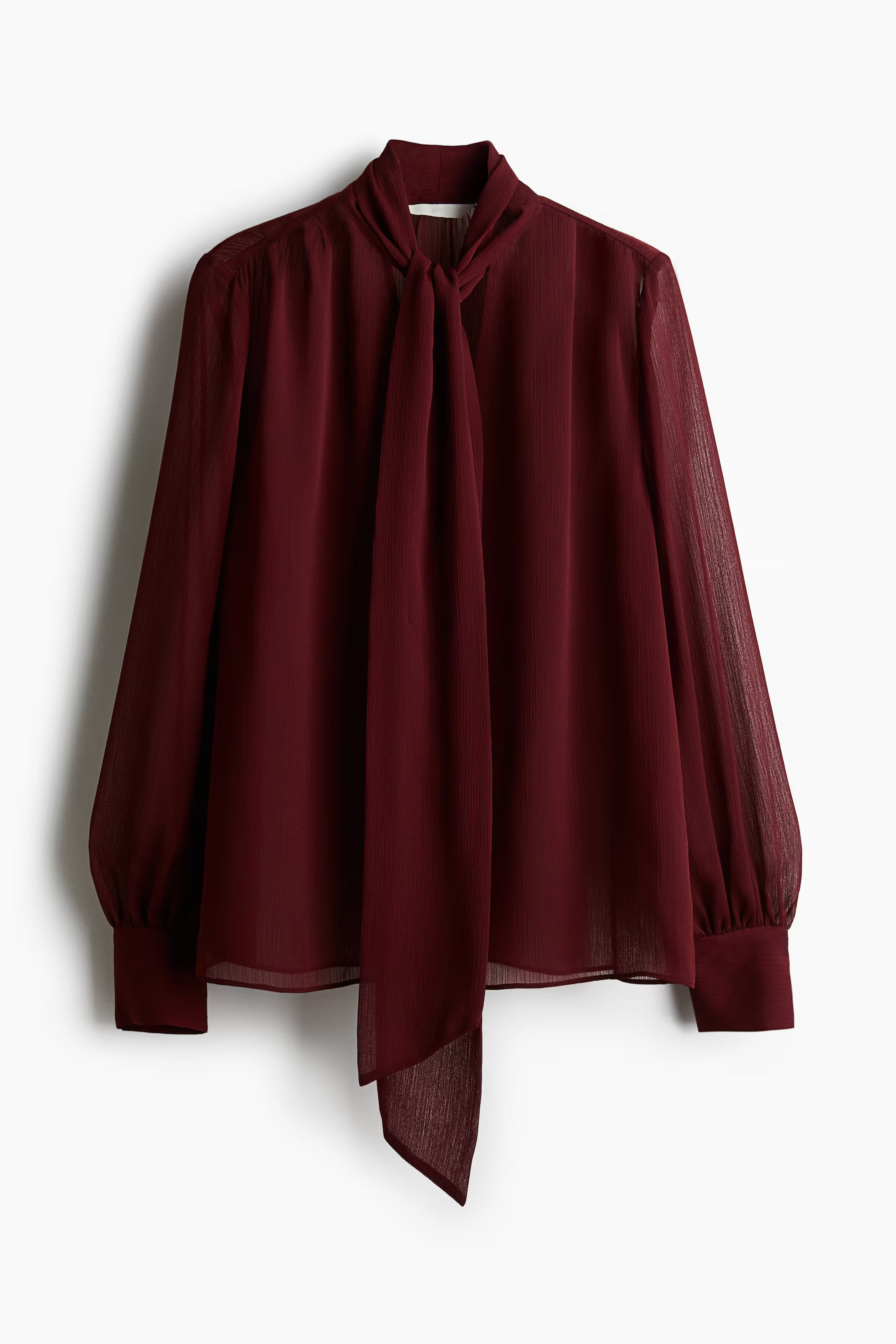 Tie-neck chiffon blouse | H&M (UK, MY, IN, SG, PH, TW, HK)