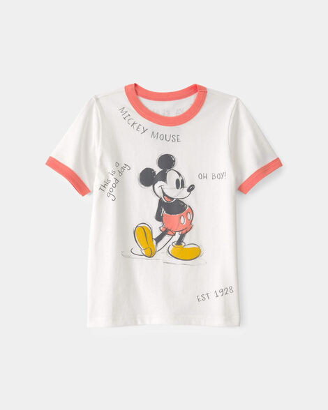 Toddler Disney© Mickey Mouse Graphic Tee - White | Carter's | Carter's Inc