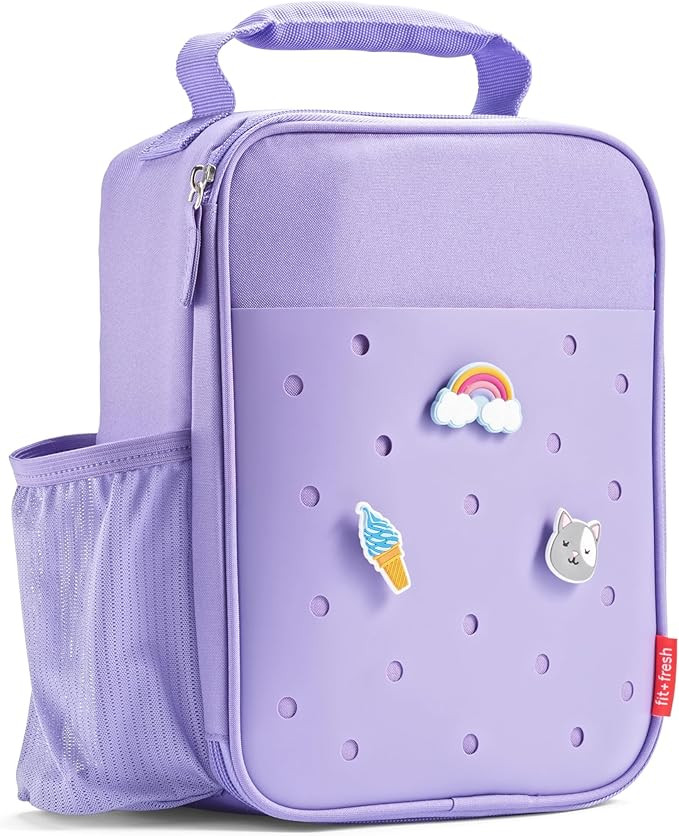 Fit & Fresh Charm Lunch Bag For Kids, Thermal Insulated Lunch Box For Kids Boys & Girls With Shoe... | Amazon (US)